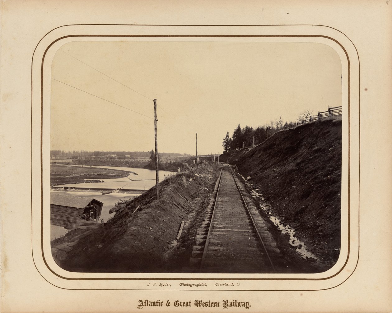 大西洋和大西部铁路，1862 年（照片） 作者 詹姆斯·莱德