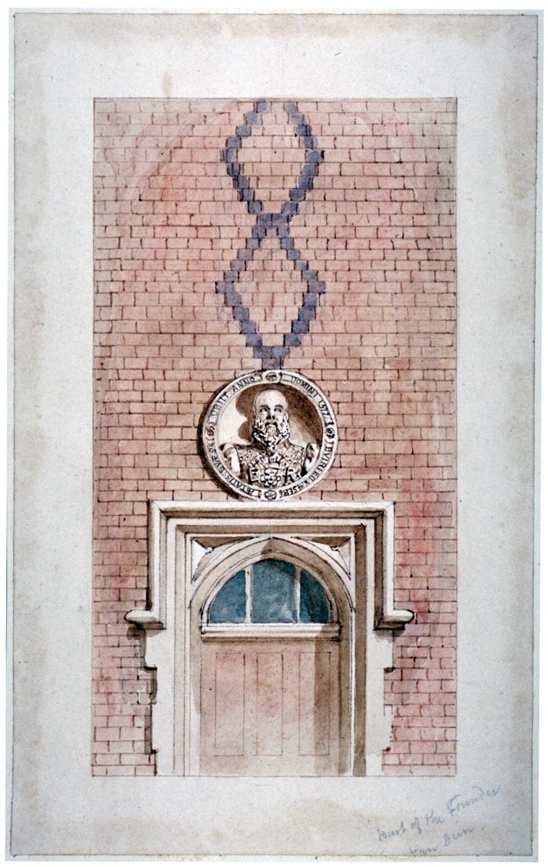 Van Dun Almshouses，卡克斯顿街，伦敦，1852年。                            作者 詹姆斯·芬德利