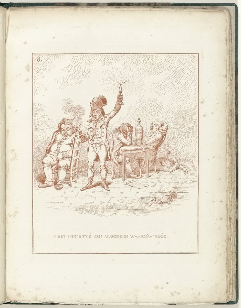总警戒委员会，1795 年
总警戒委员会（物上标题）
再生荷兰（系列标题） 作者 詹姆斯·吉尔雷（可能）