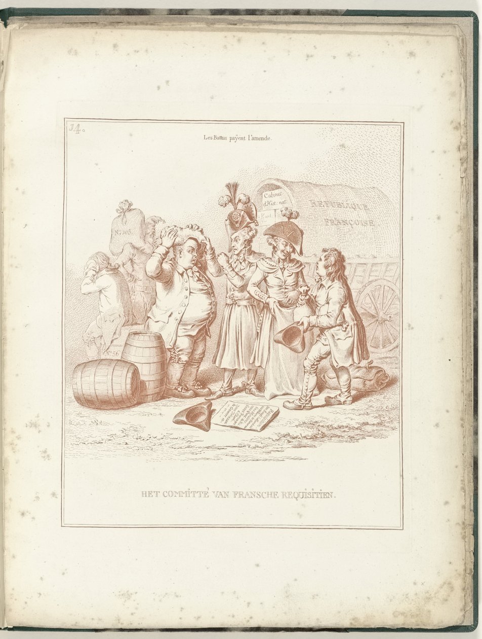 法国征用委员会，1795 年
法国征用委员会（物品上的标题）
再生荷兰（系列名称） 作者 詹姆斯·吉尔雷（可能）