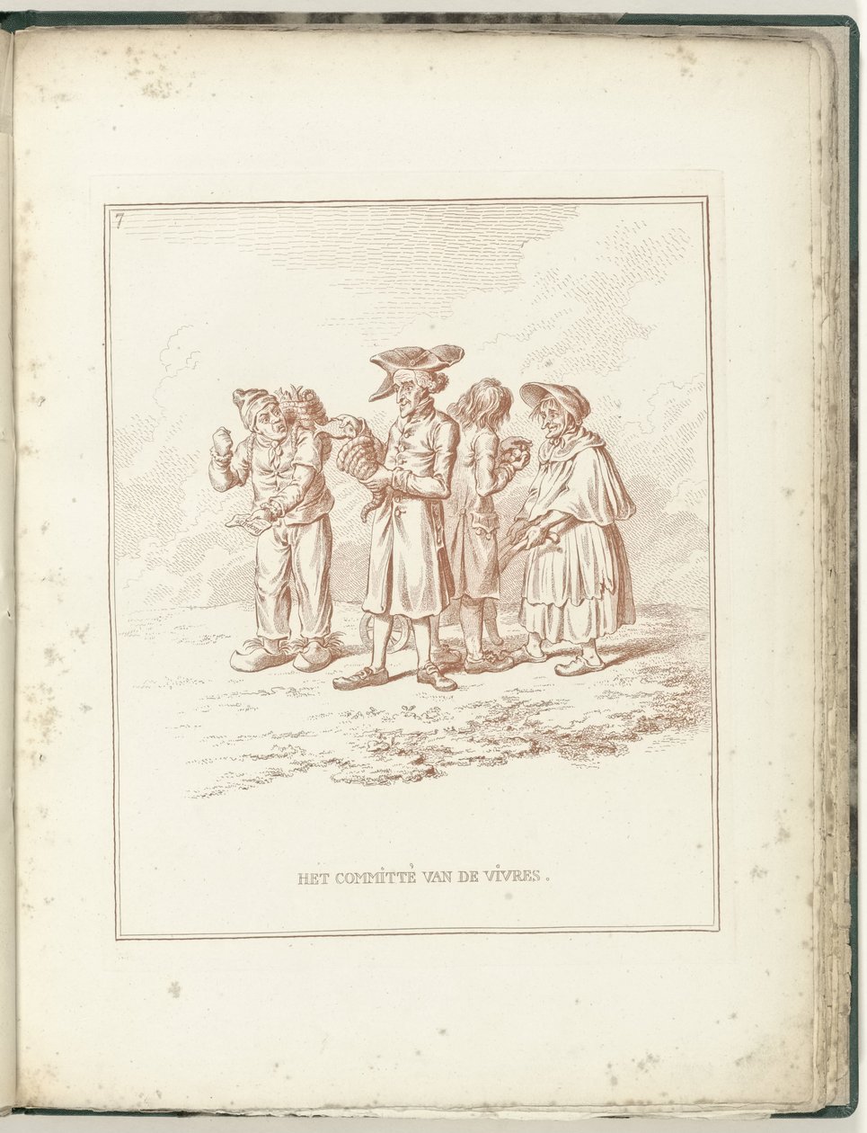 常备军和应急委员会，1795 年
Vivres 委员会（物上标题）
荷兰再生（系列标题） 作者 詹姆斯·吉尔雷（可能）
