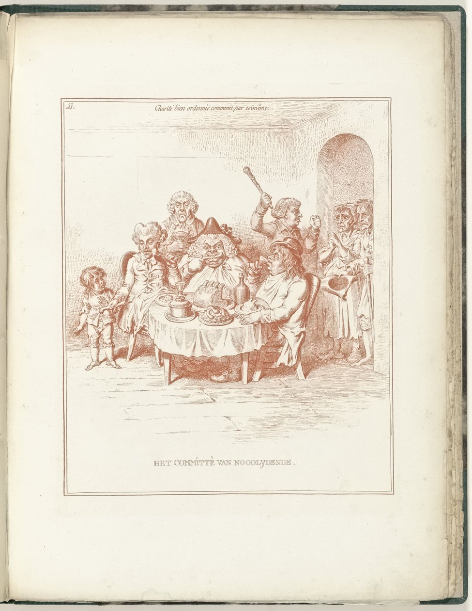 贫困者委员会，1795 年
Noodlydende 委员会（物品上的标题）
荷兰再生（系列标题） 作者 詹姆斯·吉尔雷（可能）
