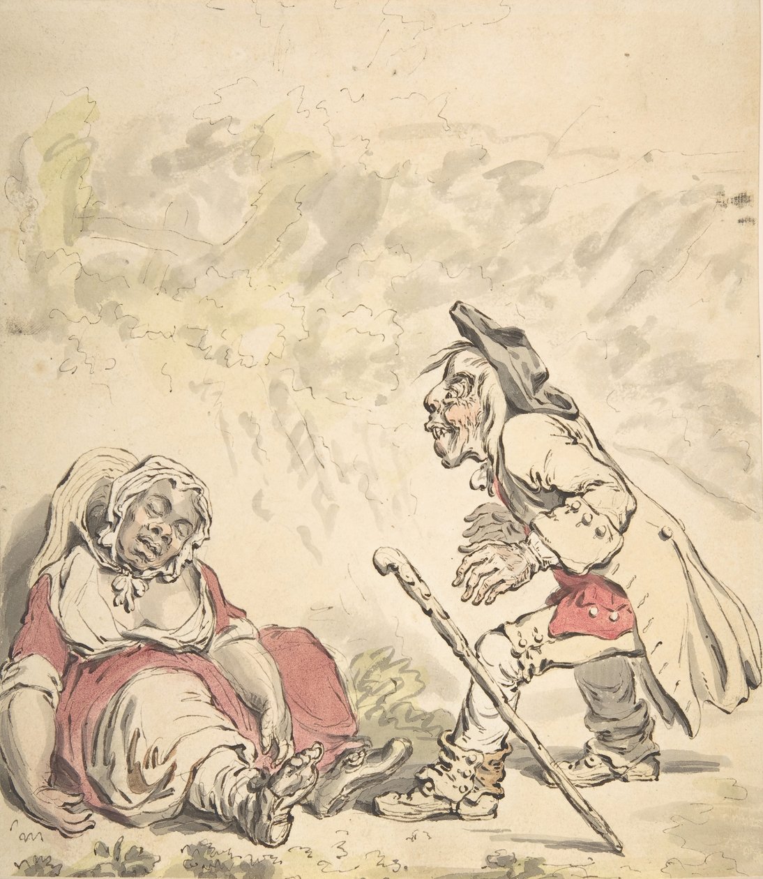 西蒙和伊菲吉妮亚，1796年。 作者 詹姆斯·吉里