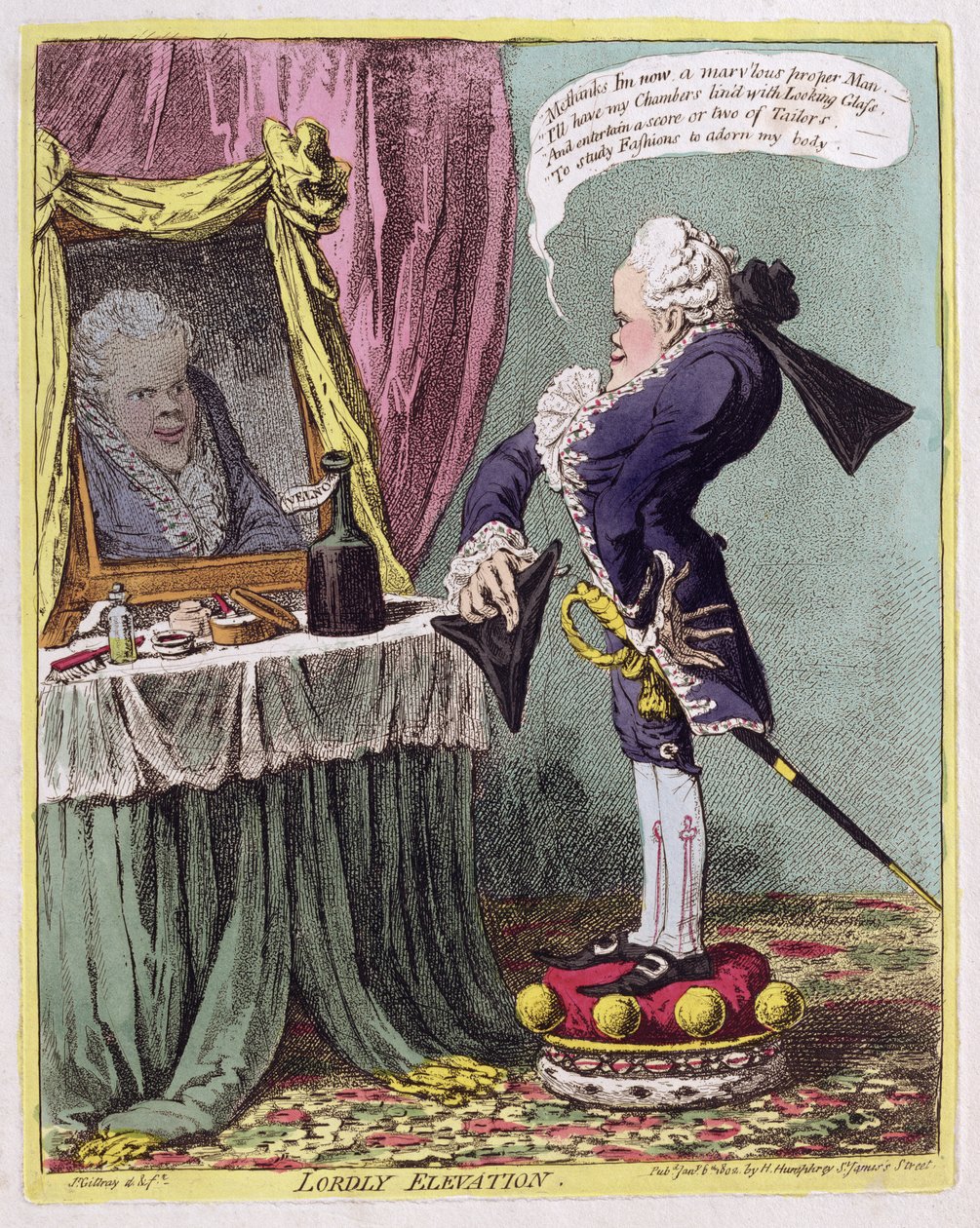Lordly Elevation，酒吧。作者：Hannah Humphrey，1802 作者 詹姆斯·吉里