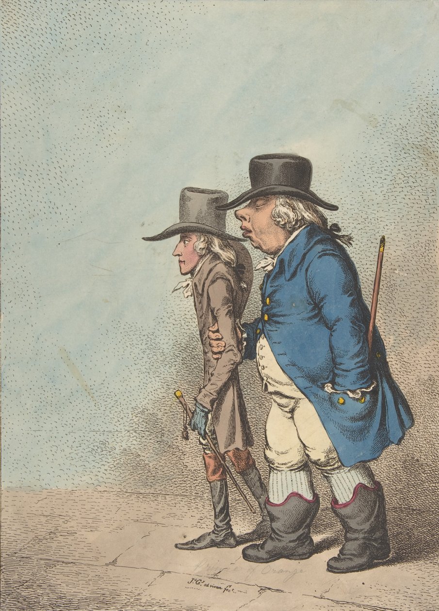 Pylades and Orestes, April 1, 1797., April 1, 1797. 作者 詹姆斯·吉里