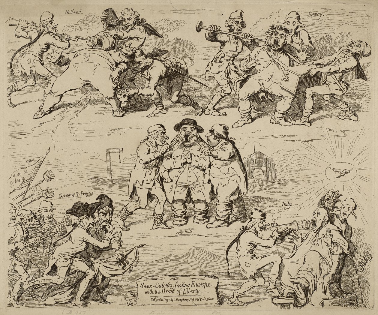 Sans-Culottes，用自由面包喂养欧洲，1月12日出版 作者 詹姆斯·吉里