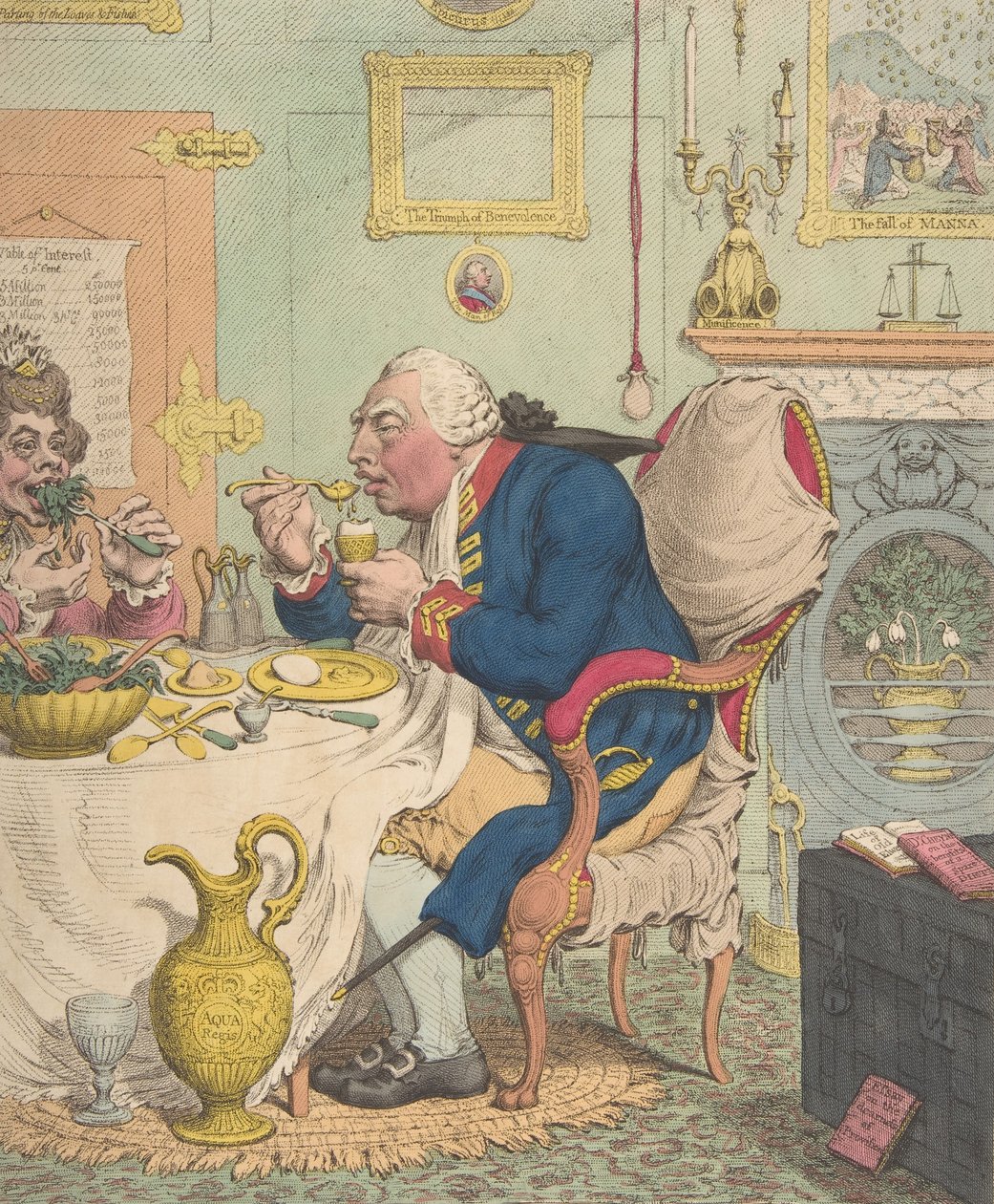Temperance Enjoying a Frugal Meal, July 28, 1792. , July 28, 1792. 作者 詹姆斯·吉里