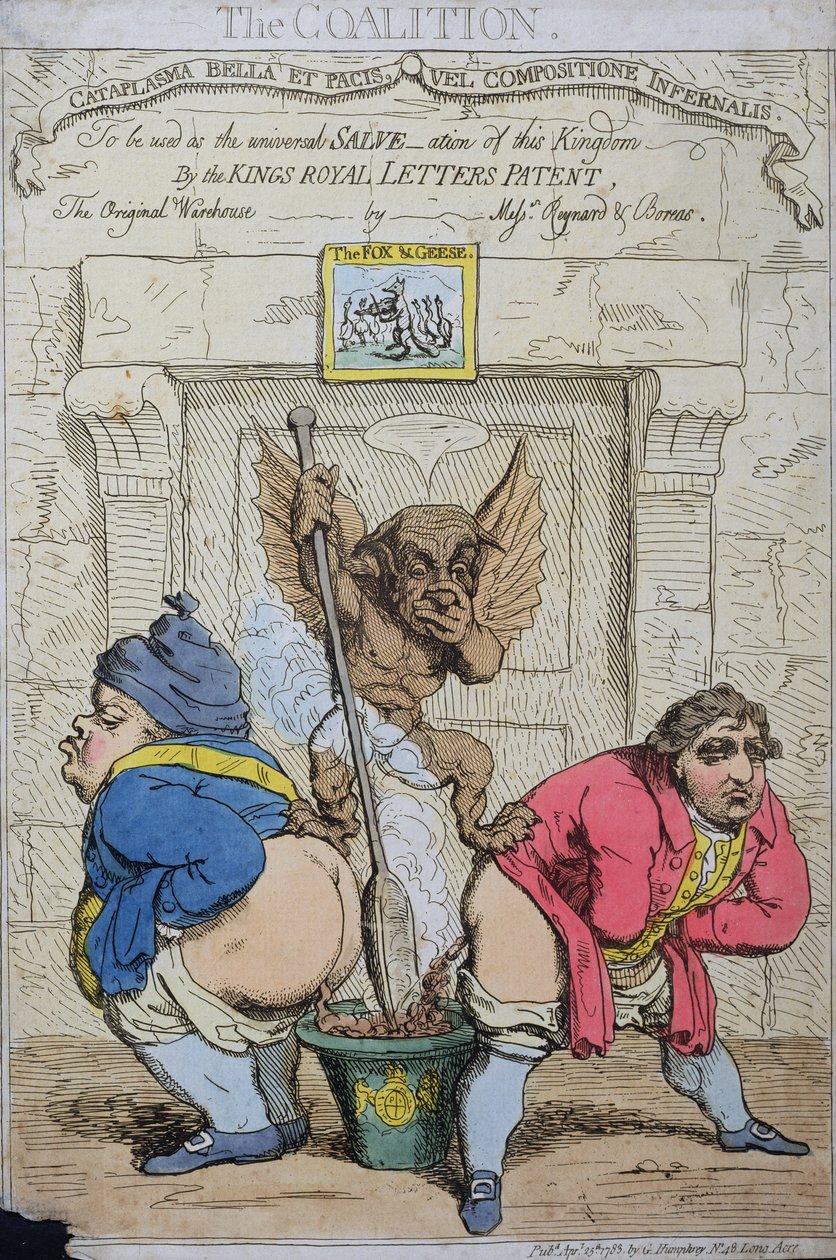 该联盟由G. Humphrey于1783年出版（手工蚀刻） 作者 詹姆斯·吉里