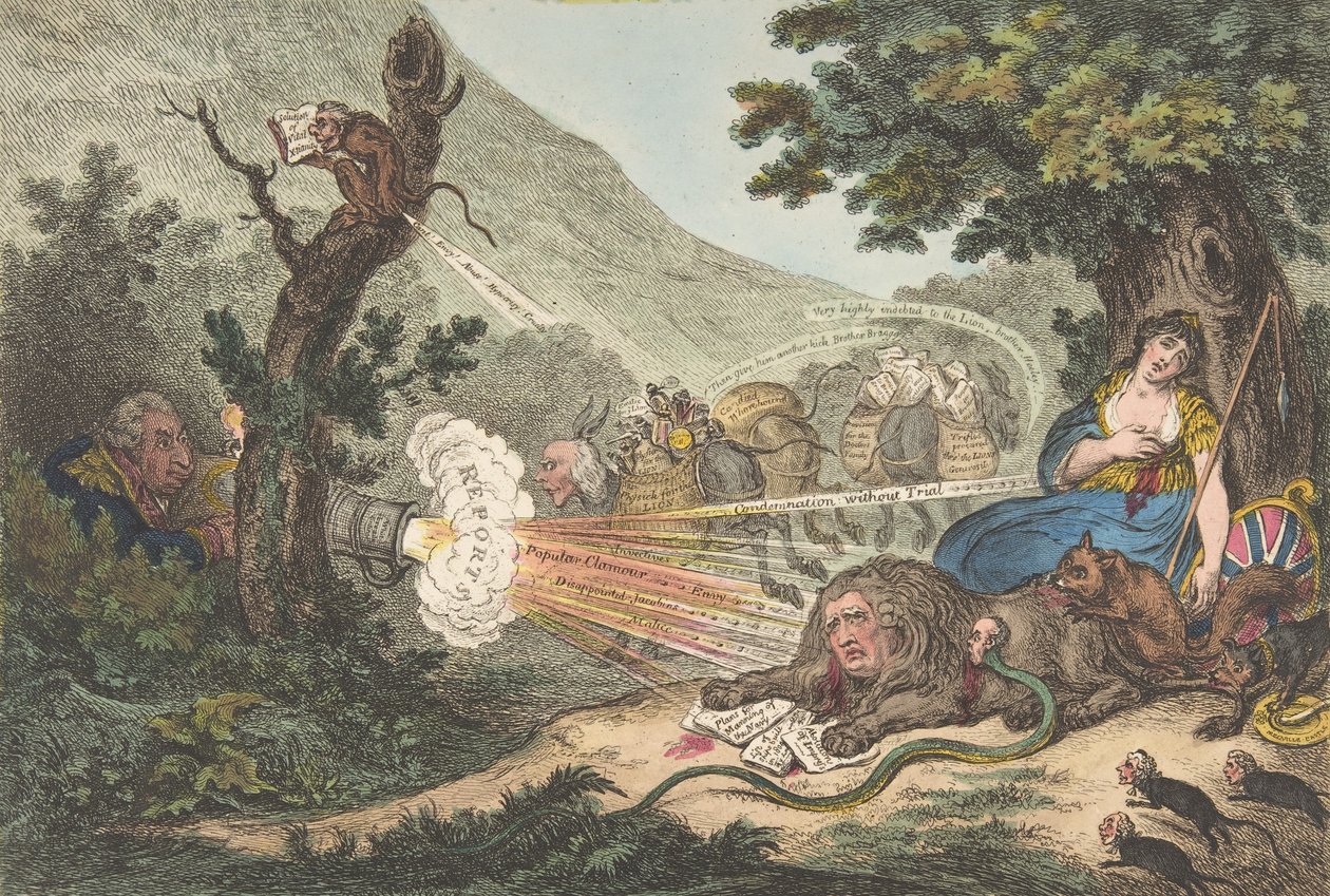 The Wounded Lion, July 16, 1805., July 16, 1805. 作者 詹姆斯·吉里