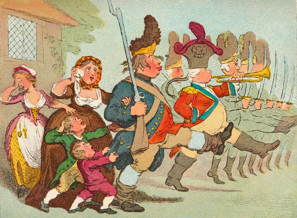 约翰·布尔（John Bull）参加战争，约于18世纪，1902年 作者 詹姆斯·吉雷