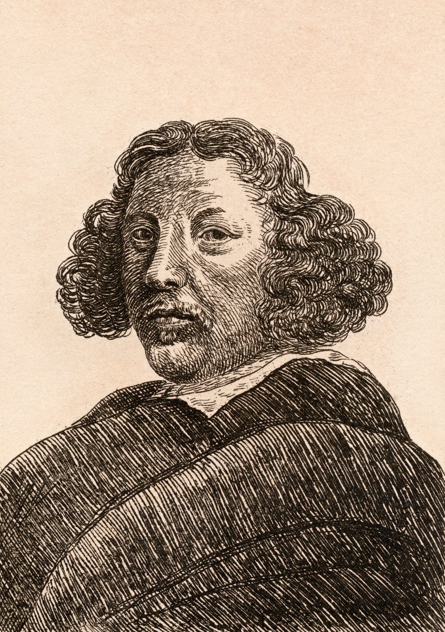 Herman Saftleven，来自“真实原创的着名画家肖像”的插图，于1817年在伦敦出版 作者 詹姆斯·吉尔丁
