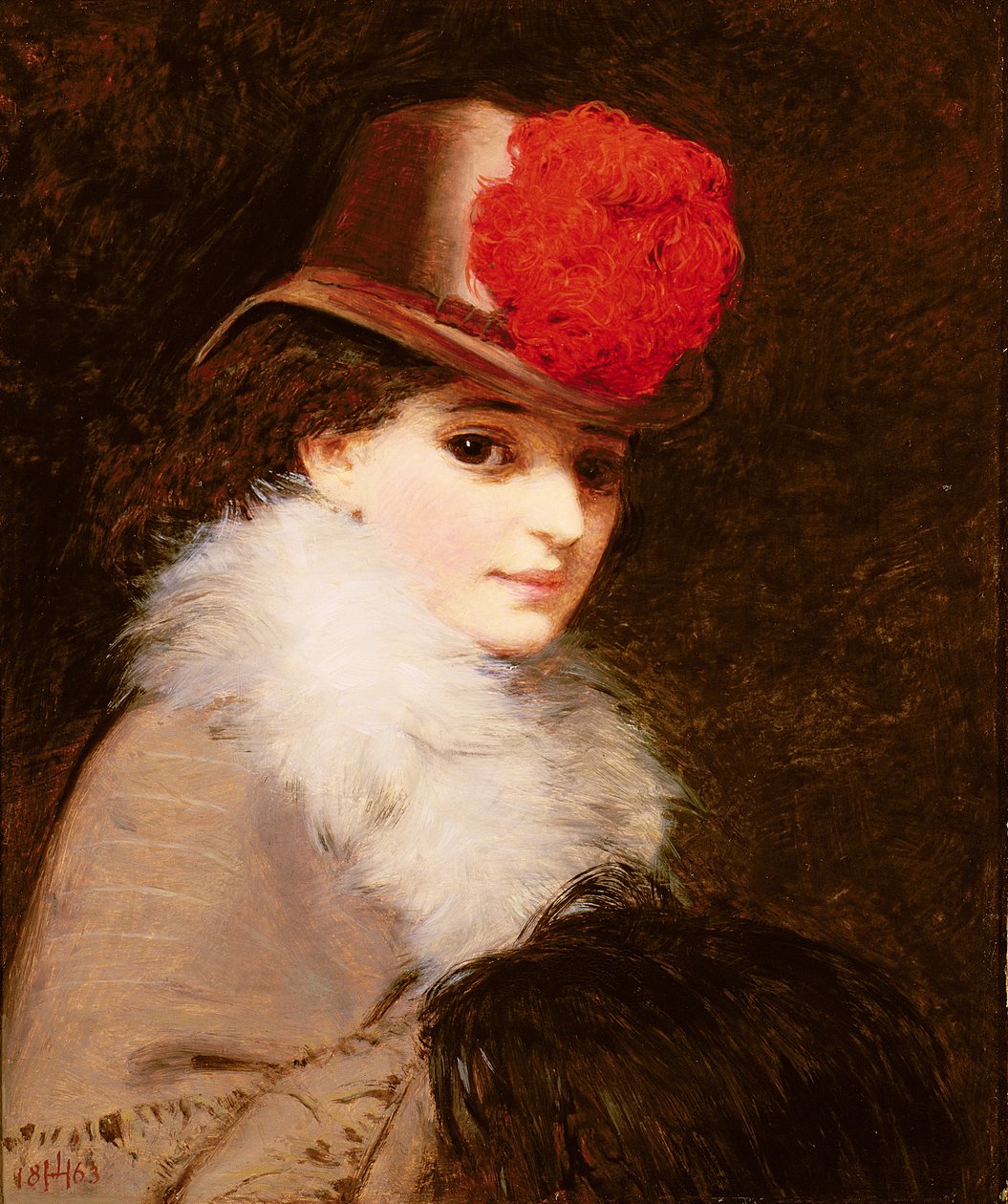 The Coquette，1863 作者 詹姆斯·海拉尔