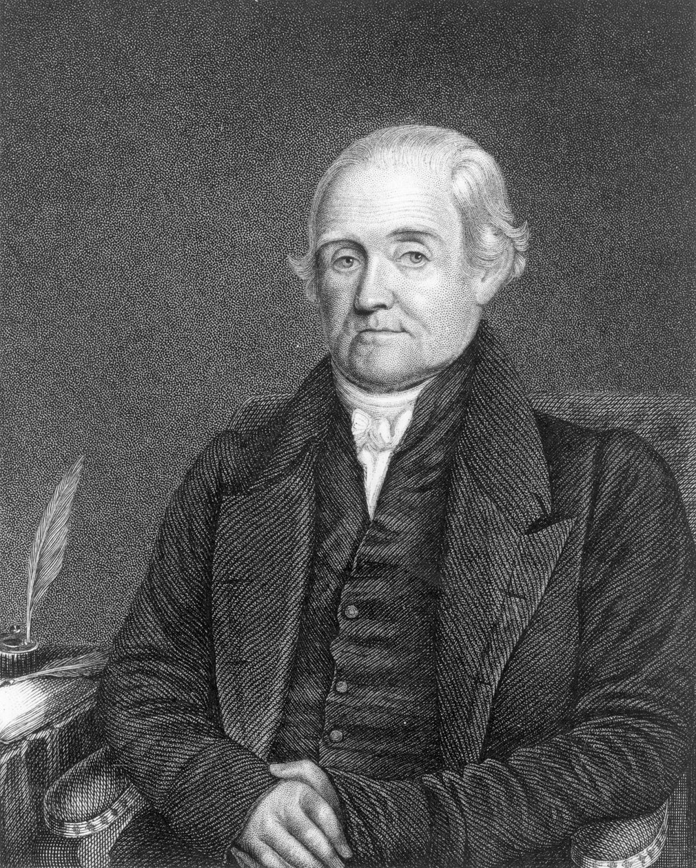 Noah Webster（1758-1843）由G. Parker雕刻 作者 詹姆斯·赫林