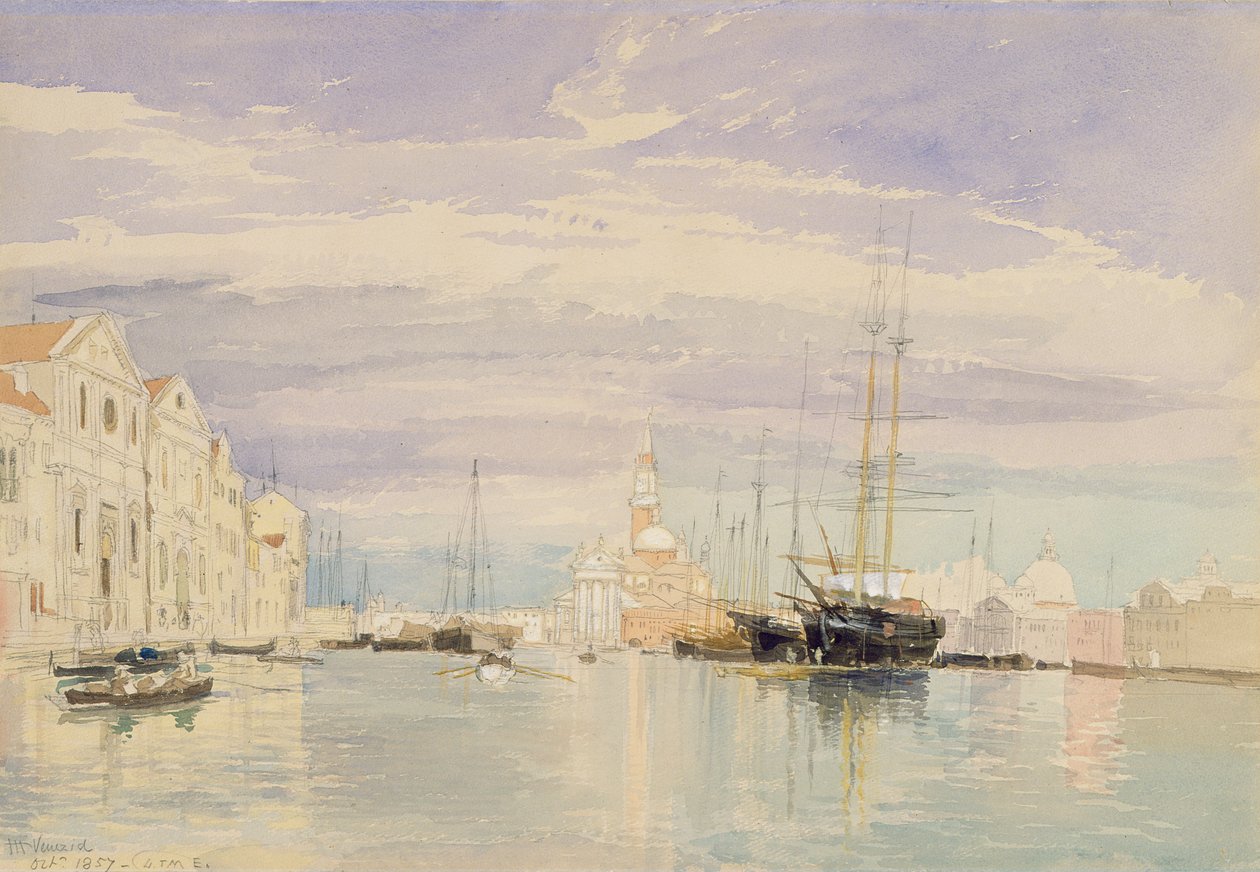 朱代卡岛和圣乔治·马焦雷 (S. Giorgio Maggiore)，威尼斯 作者 詹姆斯·霍兰德
