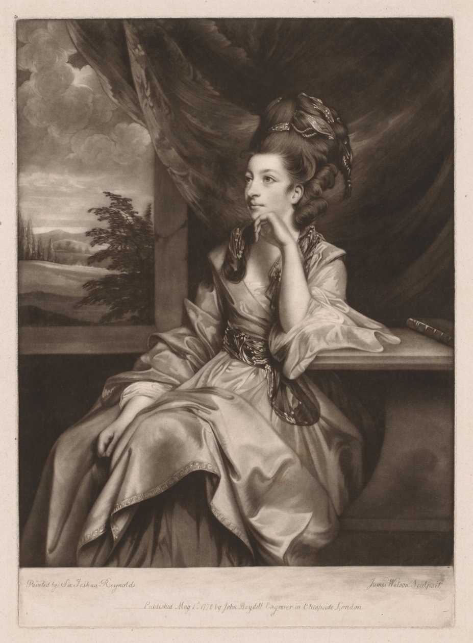 凯瑟琳·邦伯里（Catherine Bunbury），1778年。 作者 詹姆斯·沃森