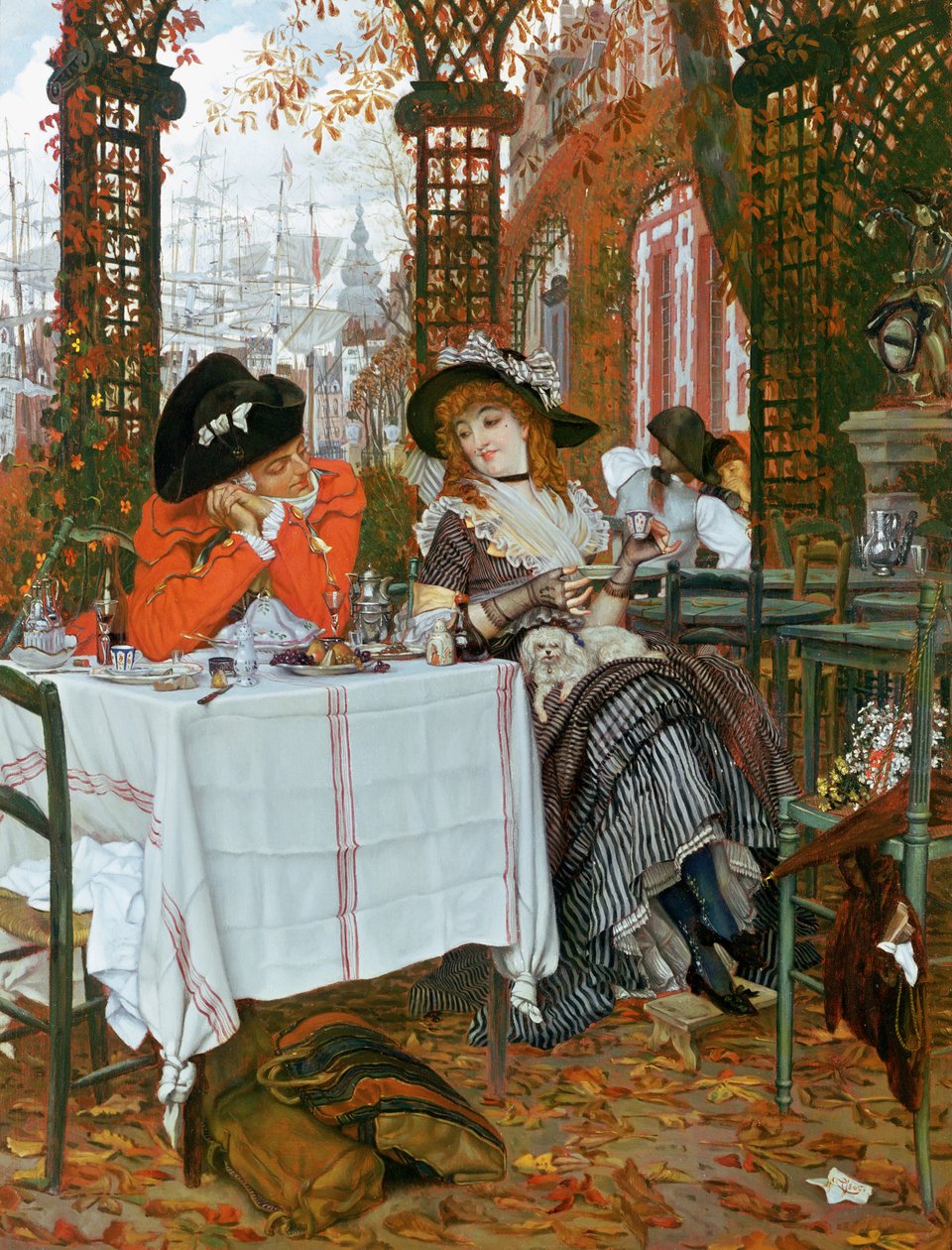 午餐会（Un Dejeuner），约1868年 作者 詹姆斯·雅克·约瑟夫·天梭