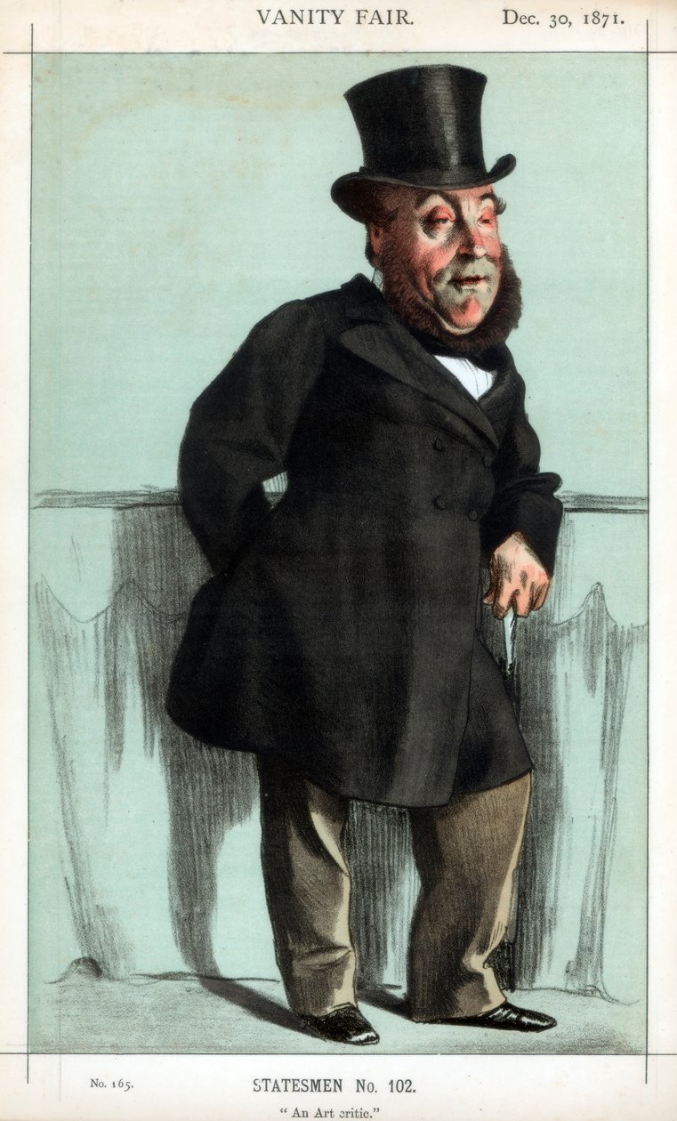 艺术评论家，1871年。 作者 詹姆斯·雅克·约瑟夫·天梭