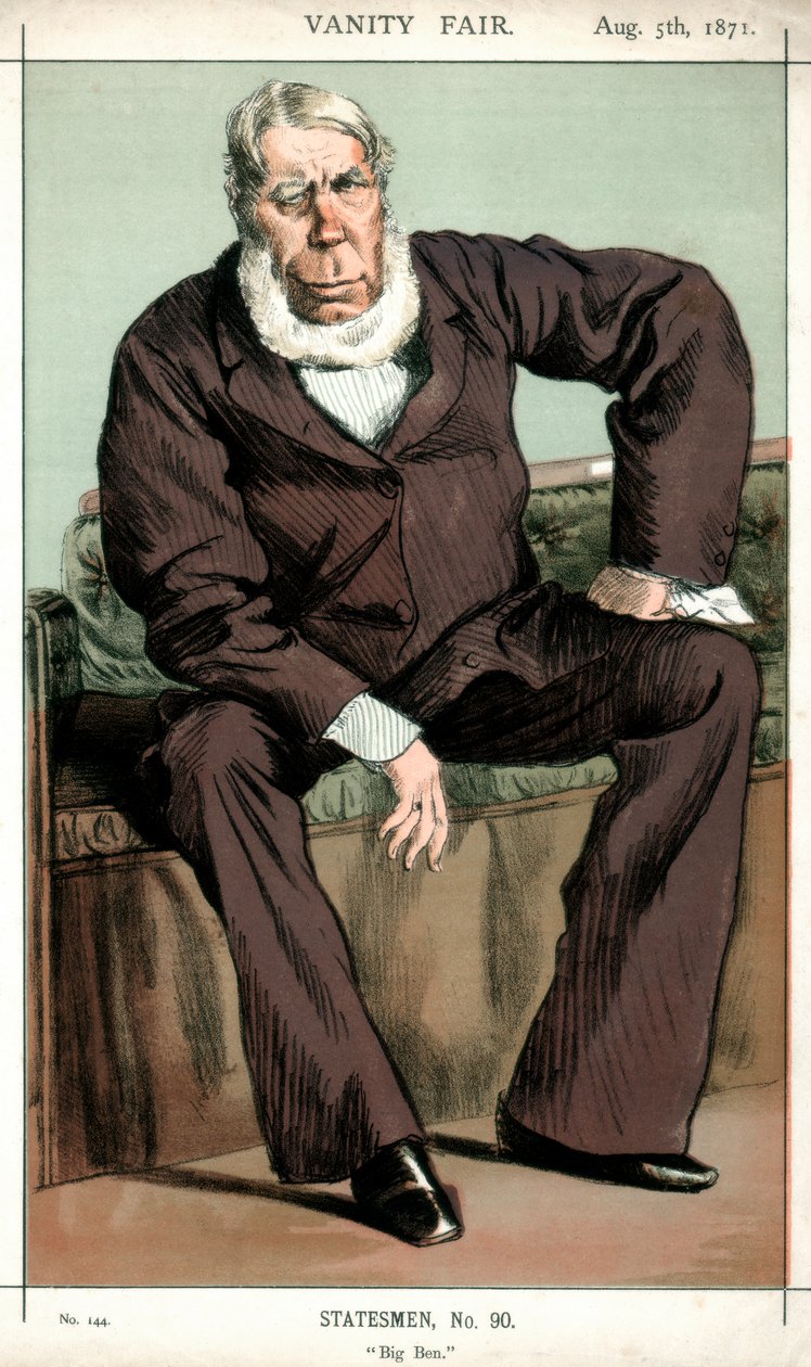 大本·乔治·本廷克（Big Ben George Bentinck），英国政治家，1871年。 作者 詹姆斯·雅克·约瑟夫·天梭