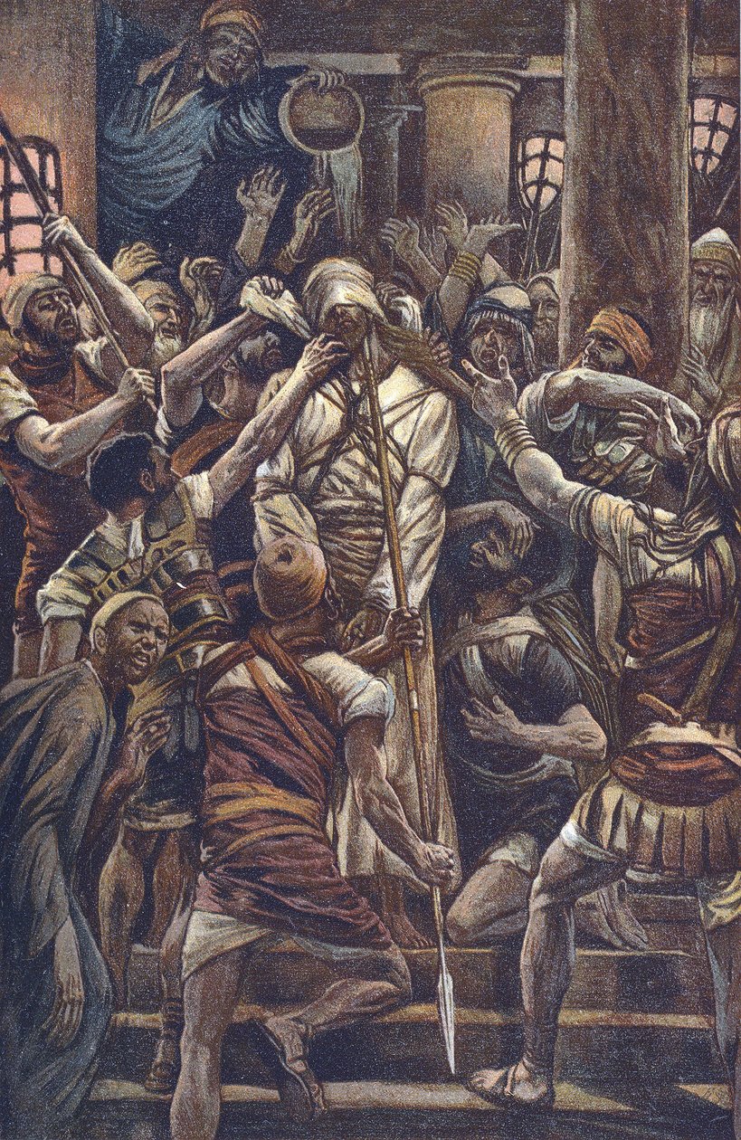 基督在约瑟夫-凯普斯家中被嘲弄 作者 詹姆斯·雅克·约瑟夫·天梭