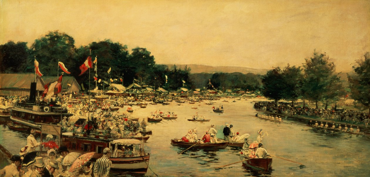 Henley Regatta，c.1877 作者 詹姆斯·雅克·约瑟夫·天梭