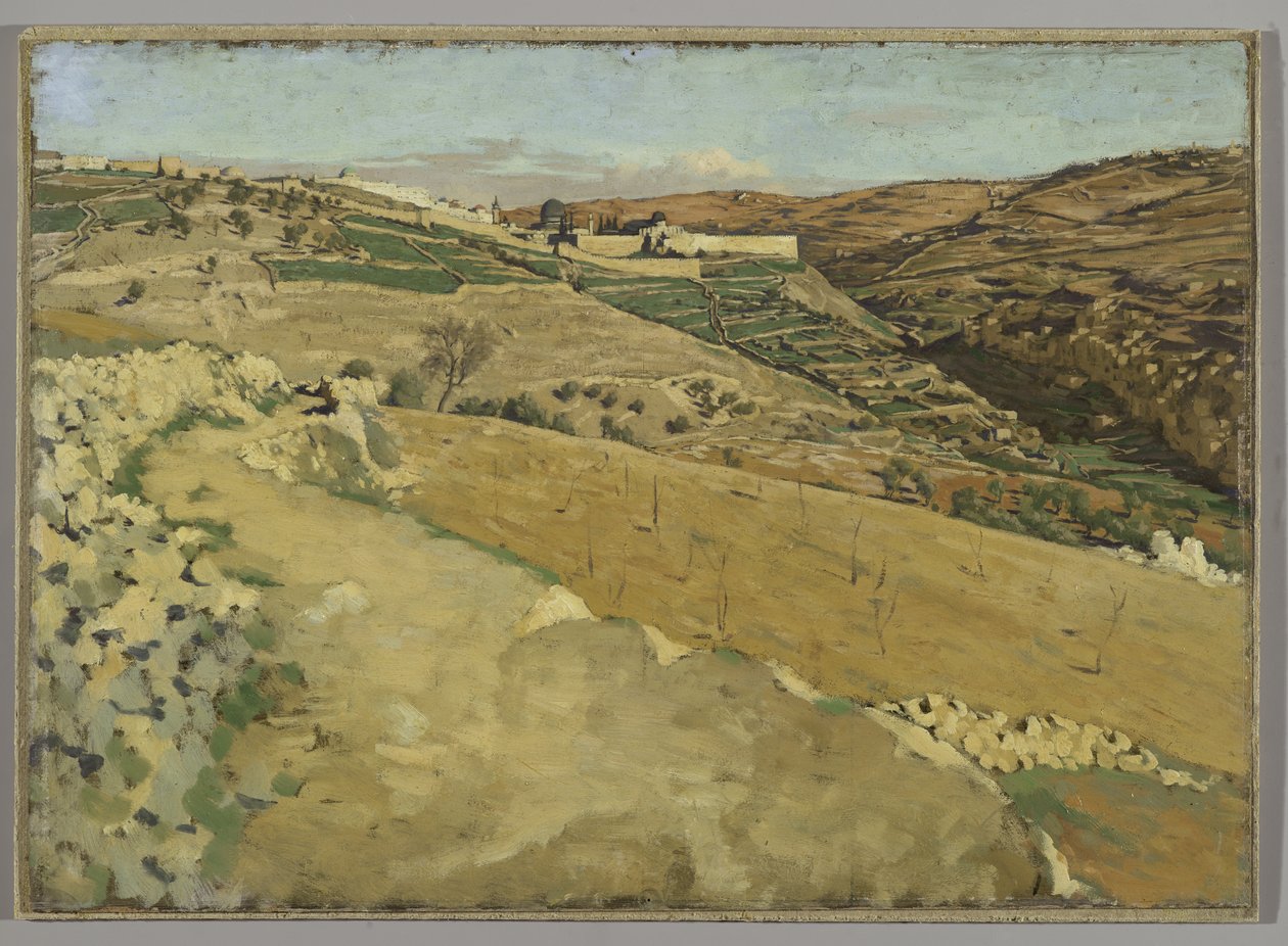 耶路撒冷和西罗亚，南边，对基督生活的插图，1886-94 作者 詹姆斯·雅克·约瑟夫·天梭