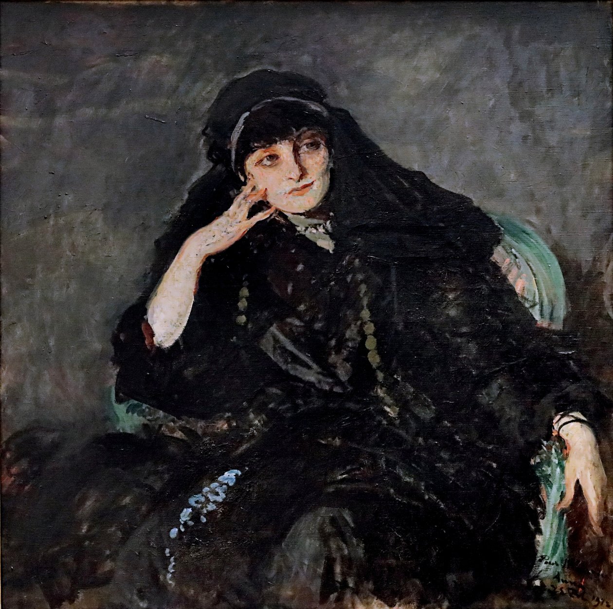 安娜-伊丽莎白的肖像，马蒂厄-德-诺瓦耶伯爵夫人1876-1933年，1912年。 作者 詹姆斯·雅克·约瑟夫·天梭