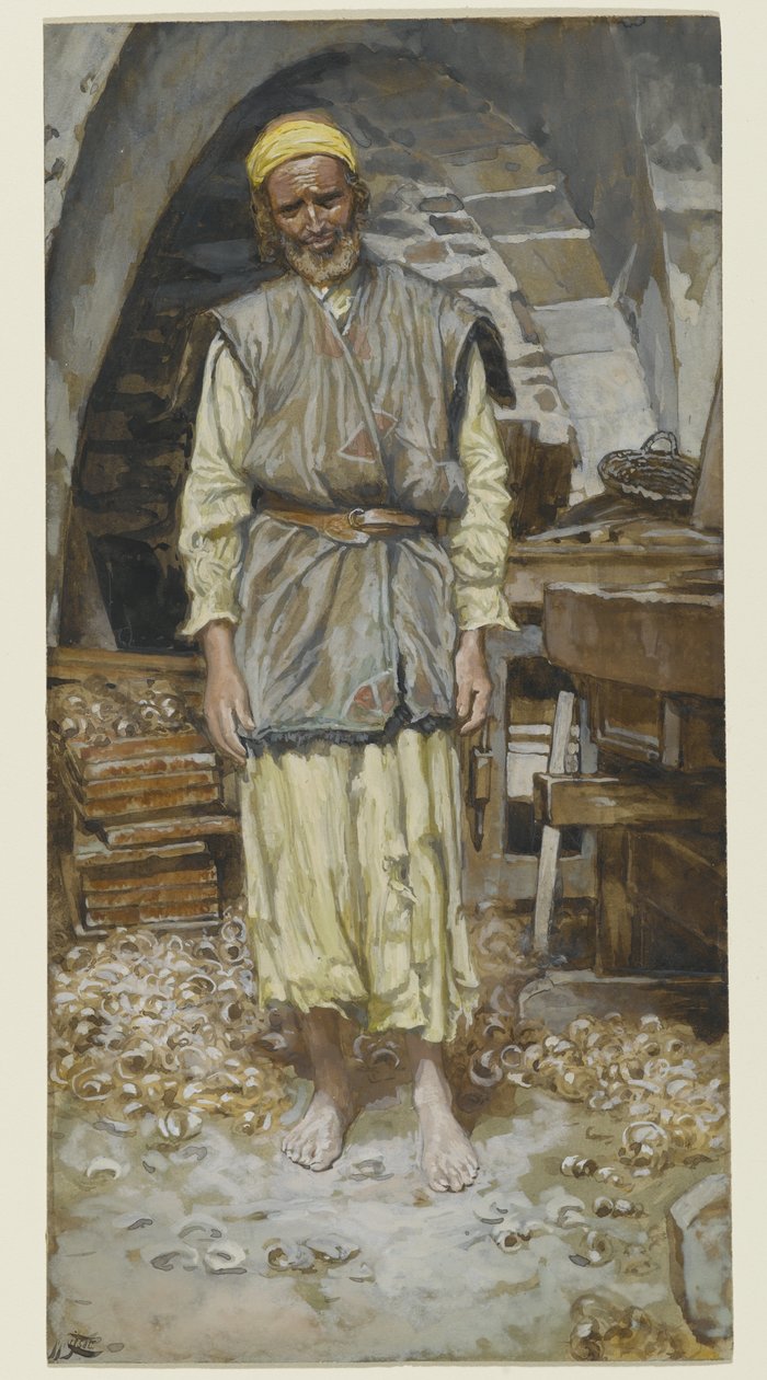 圣约瑟夫，基督生平的插图，c.1886-94（纸上wc） 作者 詹姆斯·雅克·约瑟夫·天梭