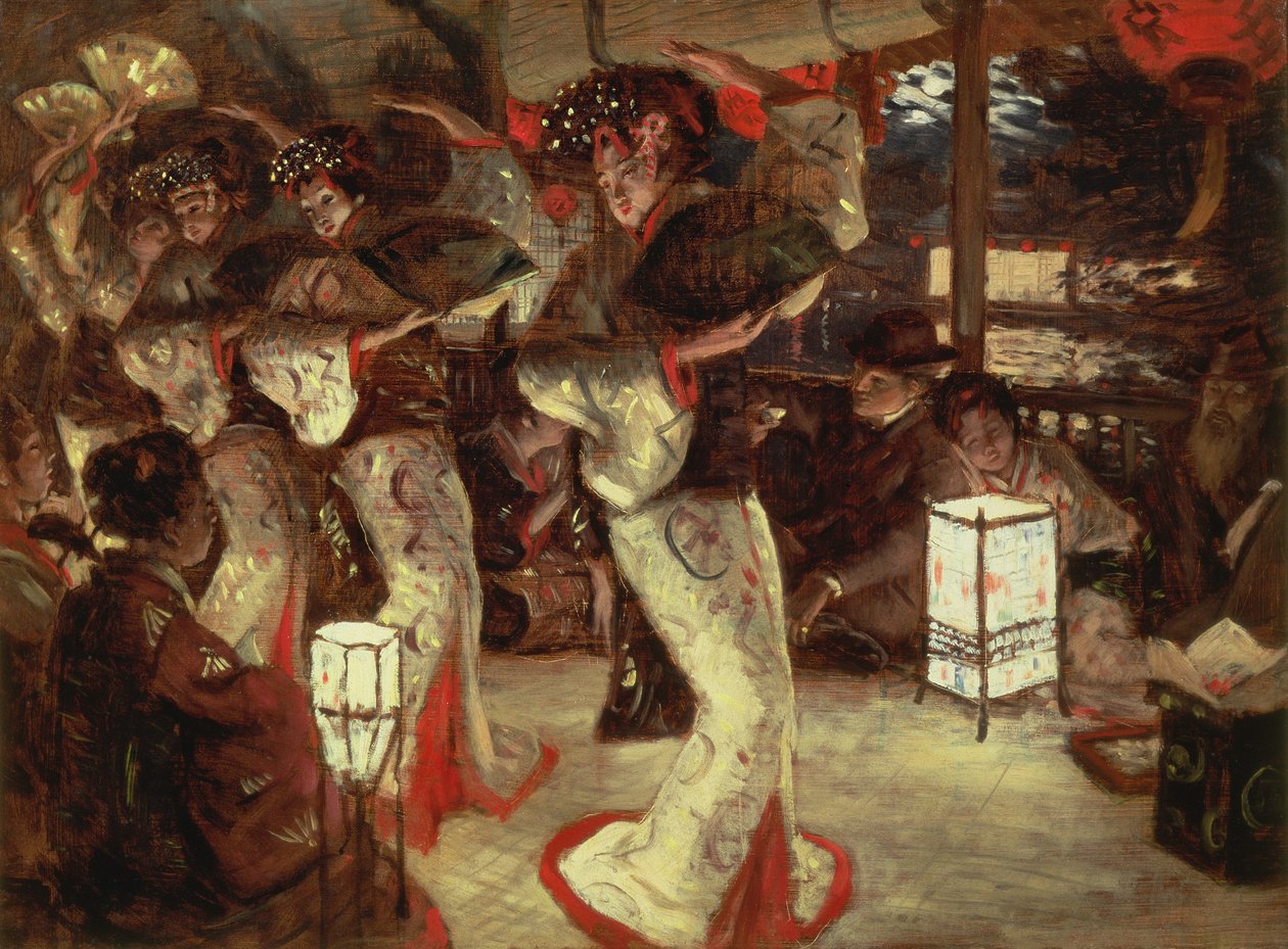 现代生活中的浪子：在外国的气候，c.1882（预备草图） 作者 詹姆斯·雅克·约瑟夫·天梭
