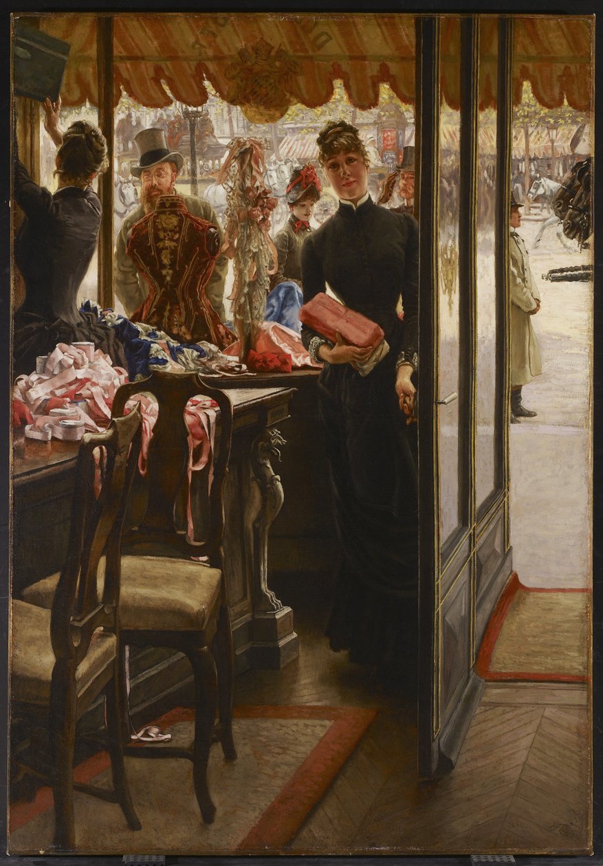 The Shop Girl，1883-85 作者 詹姆斯·雅克·约瑟夫·天梭