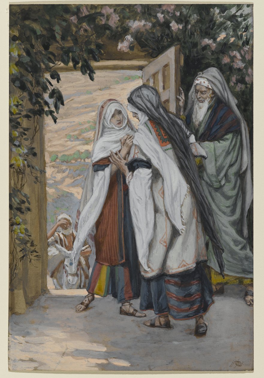 访问，基督生平的插图，c.1886-94（纸上wc） 作者 詹姆斯·雅克·约瑟夫·天梭