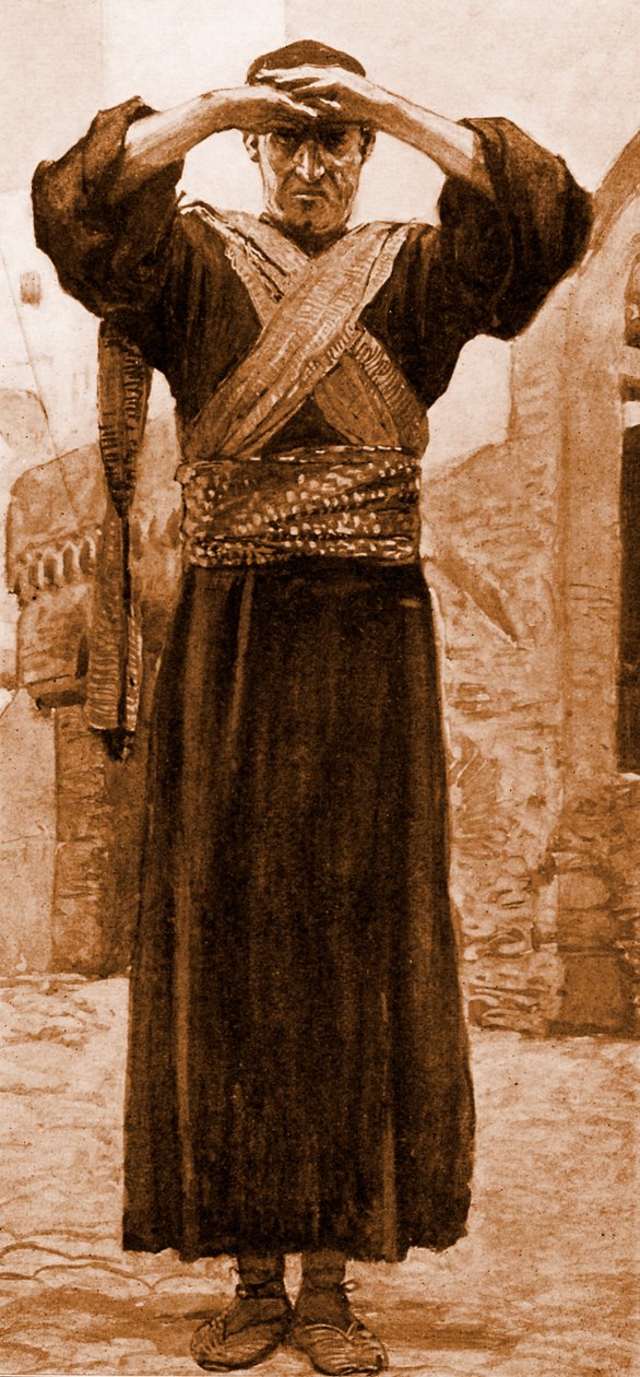 Ezekiel by J James Tissot  - 圣经 作者 天梭之后的詹姆斯·雅克·约瑟夫