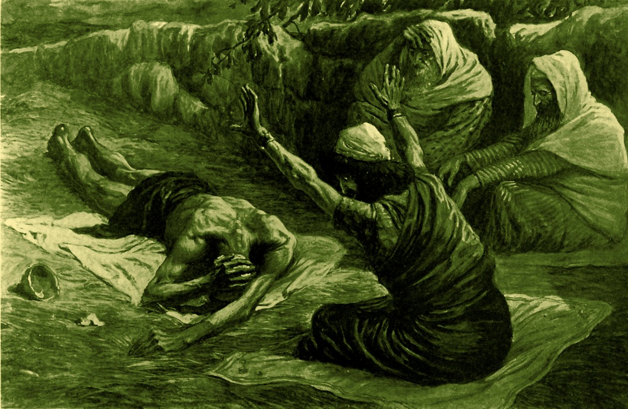 工作躺在垃圾堆上，由天梭 - 圣经 作者 天梭之后的詹姆斯·雅克·约瑟夫
