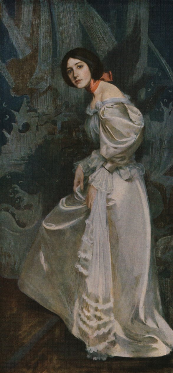 楼梯，c1899，c1930。 作者 詹姆斯·杰布萨·香农