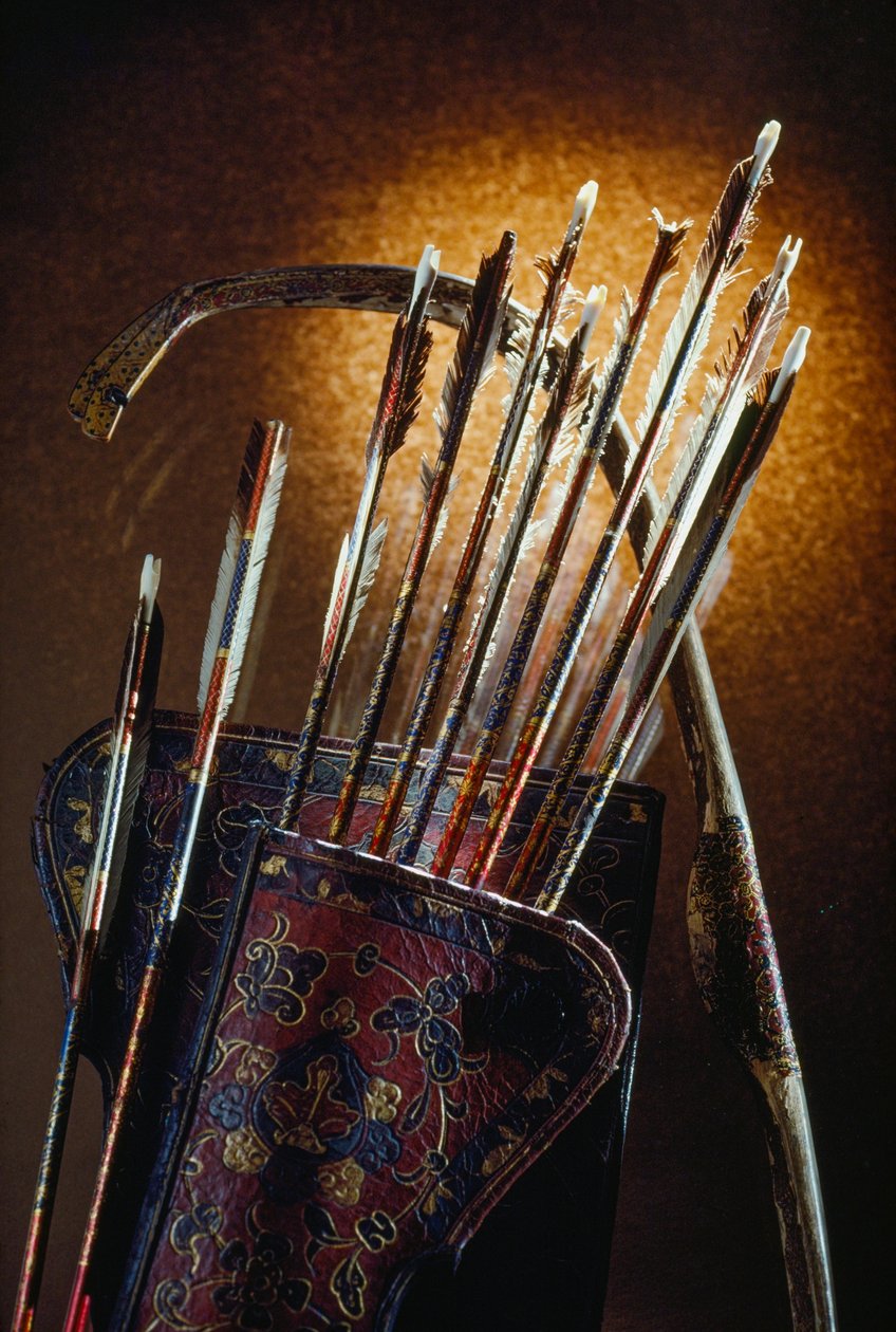 武器、箭和弓是土耳其人围攻维也纳失败后的遗物.... 作者 詹姆斯·L·斯坦菲尔德