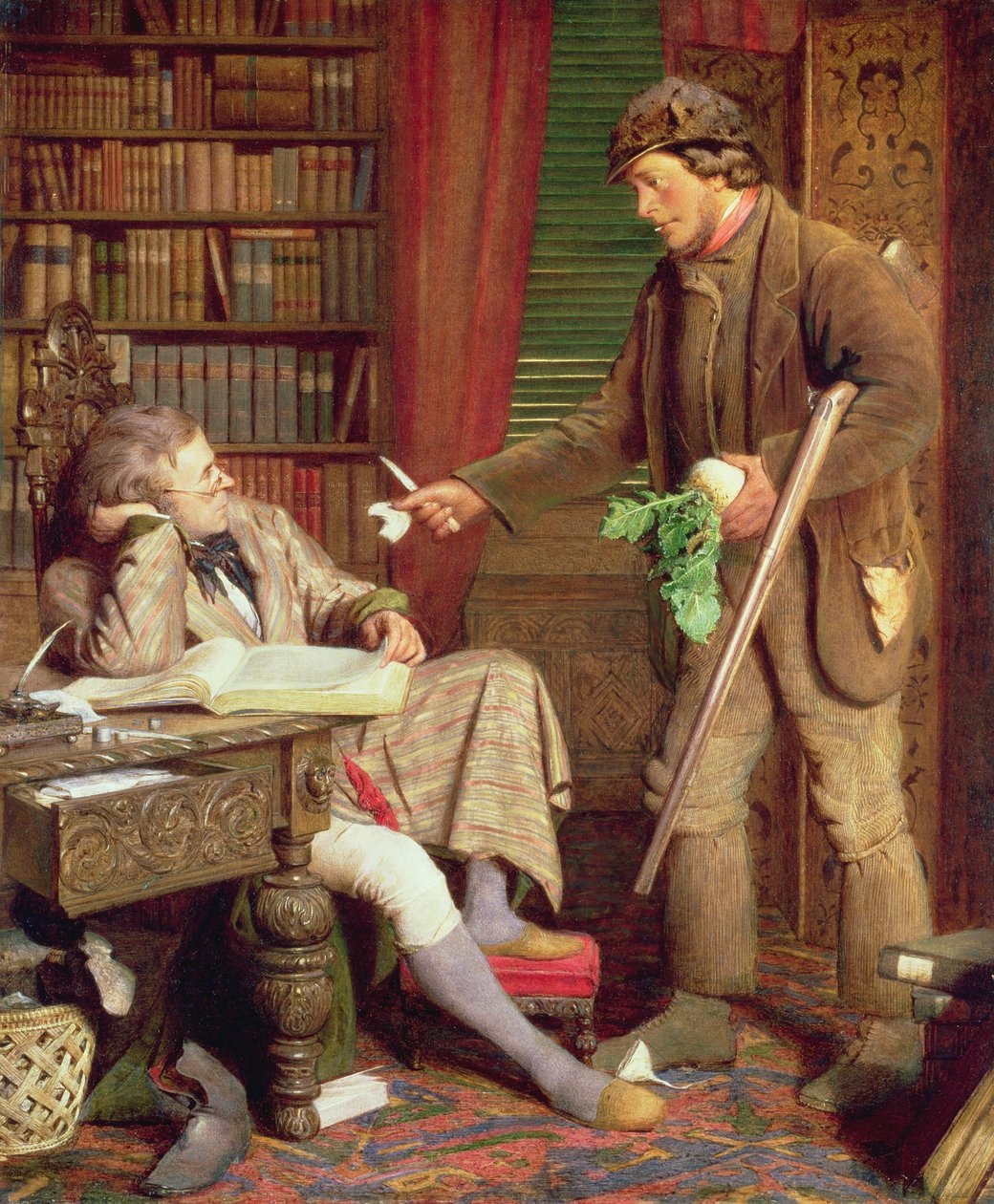 Squire和Gamekeeper或The Demurrer，1860 作者 詹姆斯·罗伯利