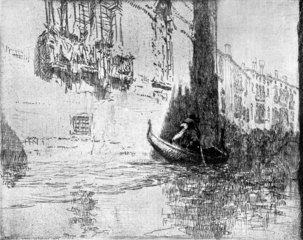 1926年，过往的缆车。 作者 詹姆斯·麦克贝