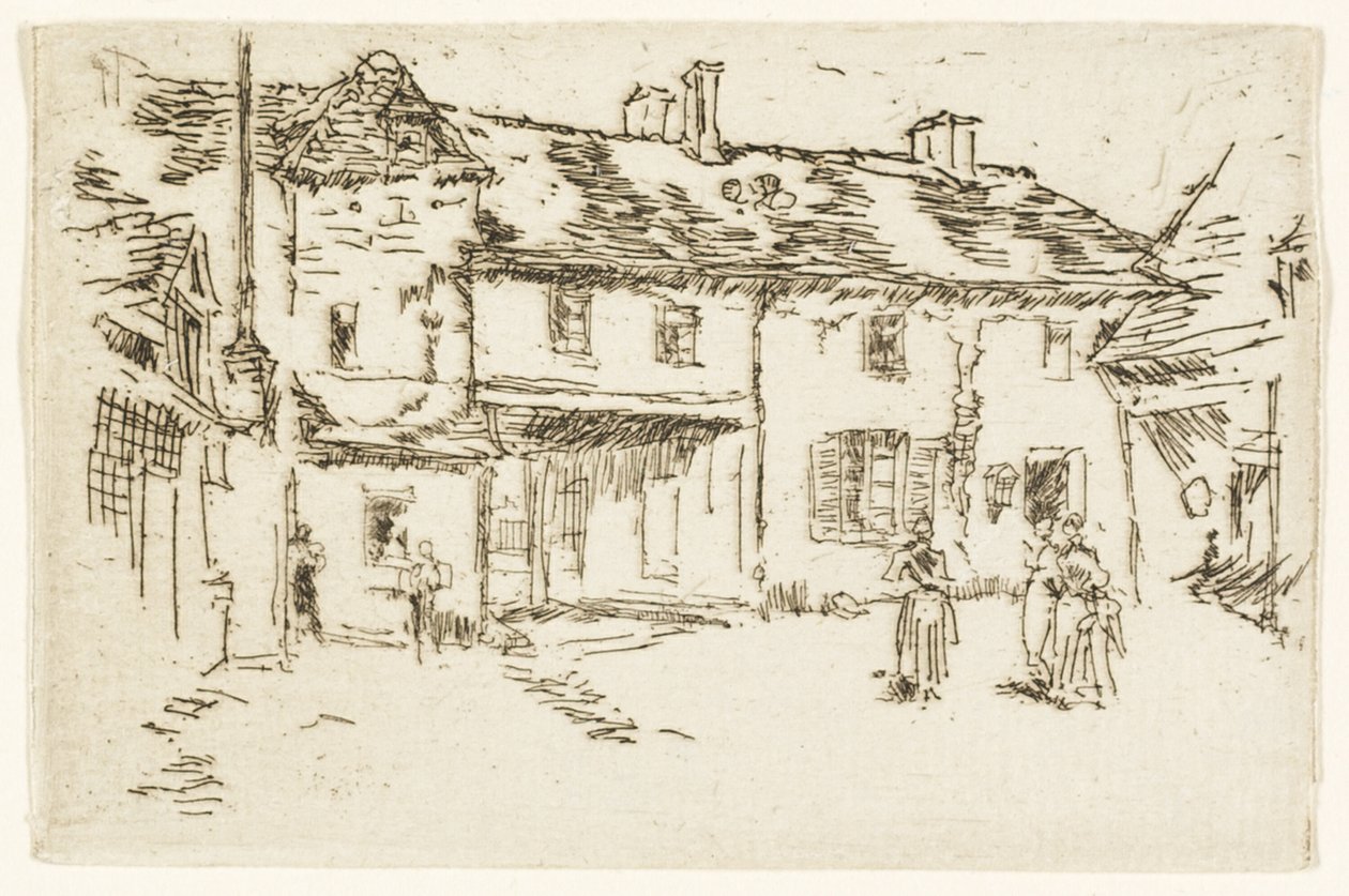 Hôtel de la Promenade, Loches 作者 詹姆斯·阿博特·麦克尼尔·惠斯勒