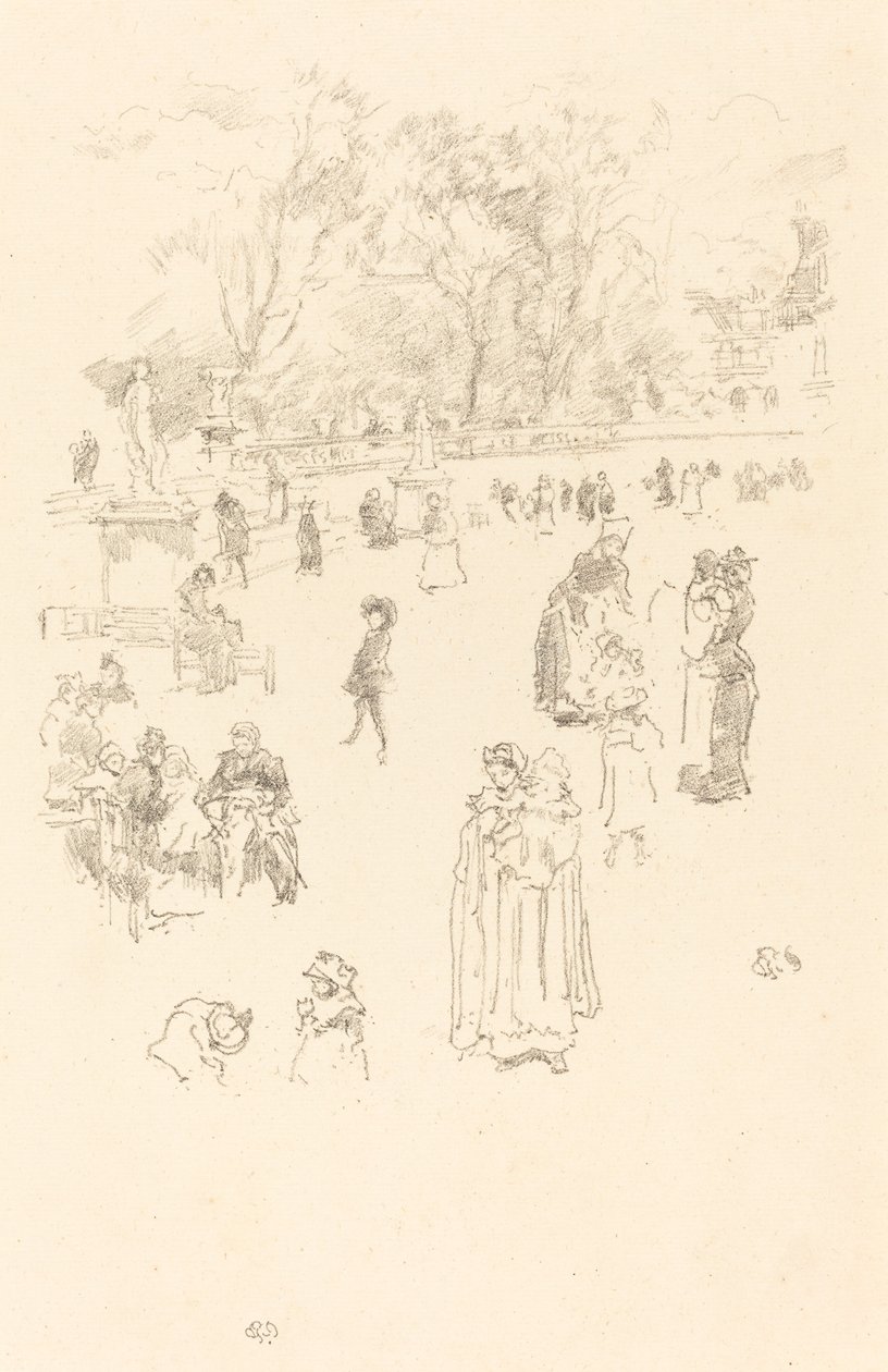 护士："卢森堡的女仆"（Les Bonnes du Luxembourg）。 作者 詹姆斯·阿博特·麦克尼尔·惠斯勒