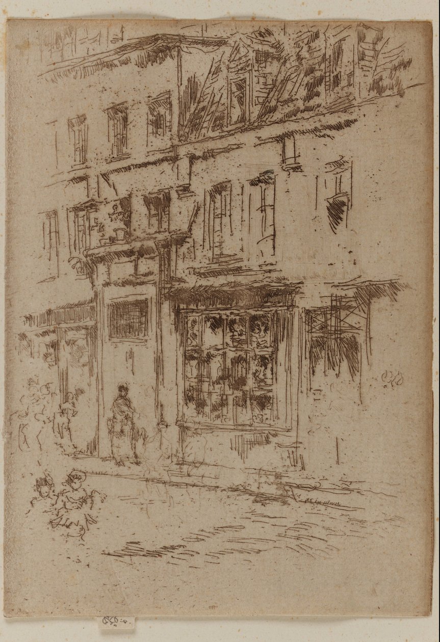 布鲁塞尔Petite Rue au Beurre大街 作者 詹姆斯·阿博特·麦克尼尔·惠斯勒