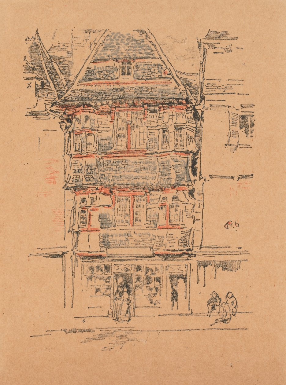 红房子，帕姆波尔 作者 詹姆斯·阿博特·麦克尼尔·惠斯勒