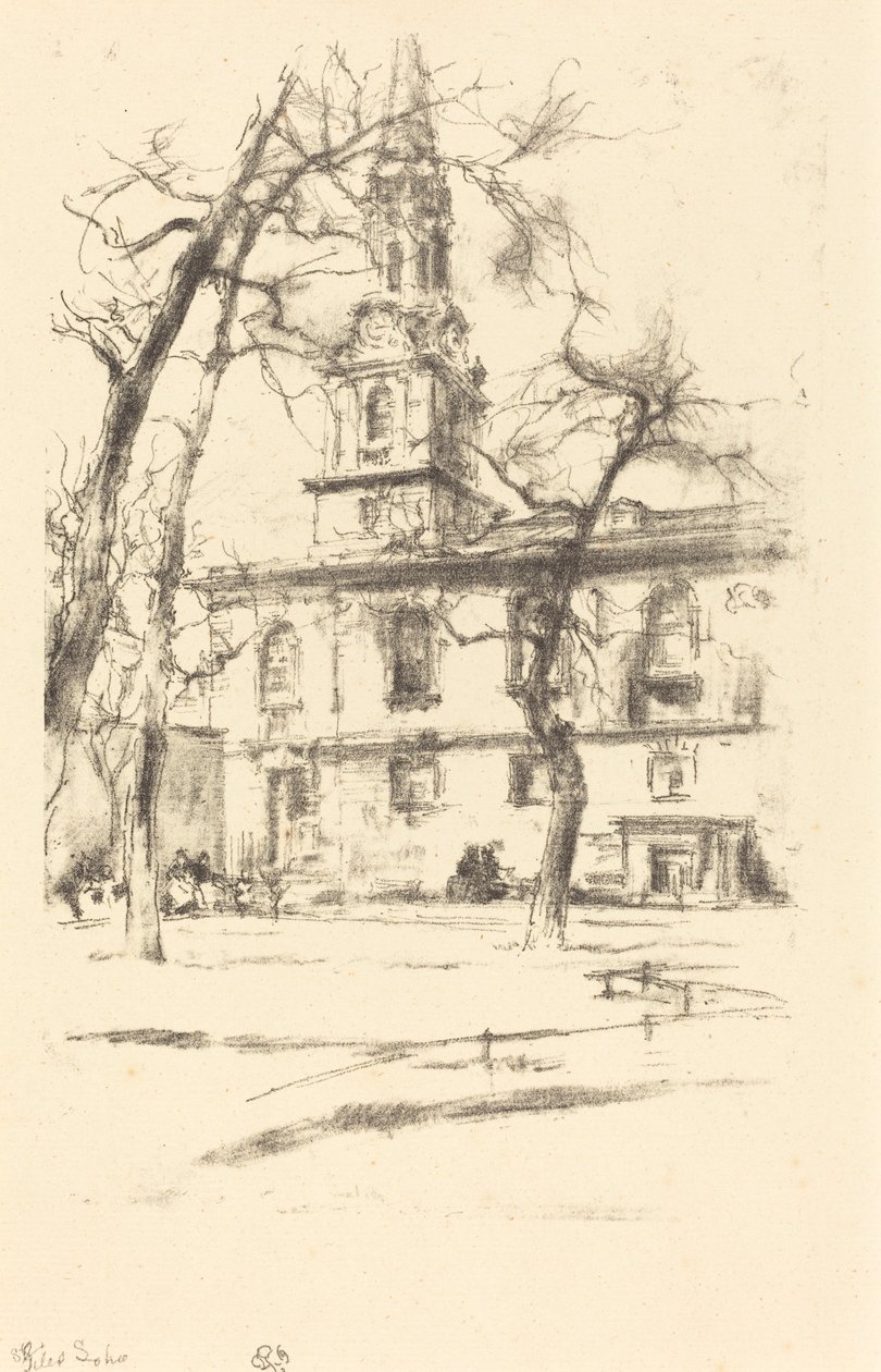 St.Giles-in-the-Fields 作者 詹姆斯·阿博特·麦克尼尔·惠斯勒