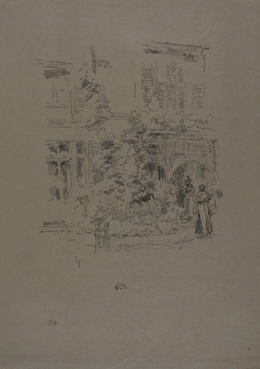 花园门廊 作者 詹姆斯·阿博特·麦克尼尔·惠斯勒