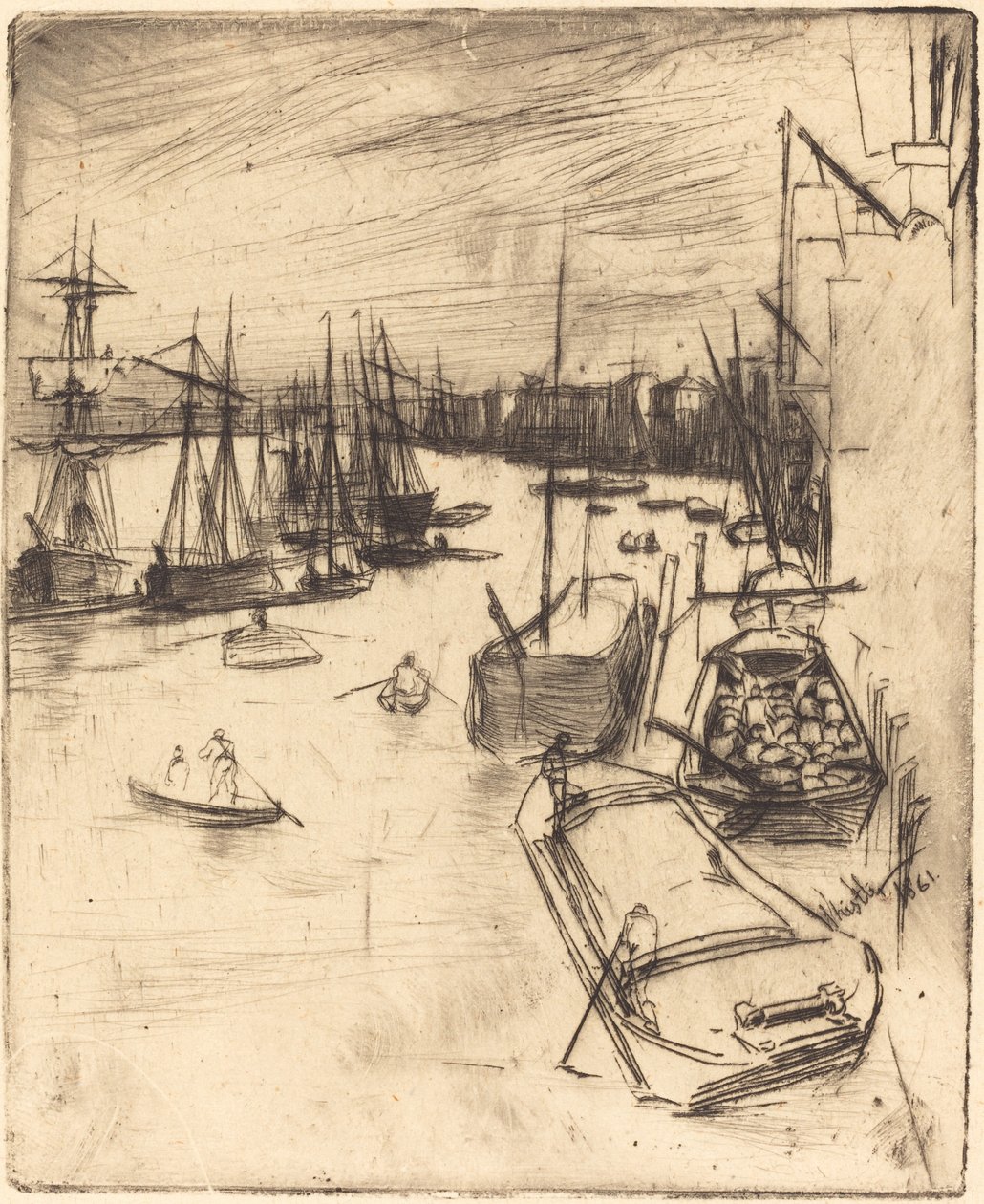 小Rotherhithe 作者 詹姆斯·阿博特·麦克尼尔·惠斯勒
