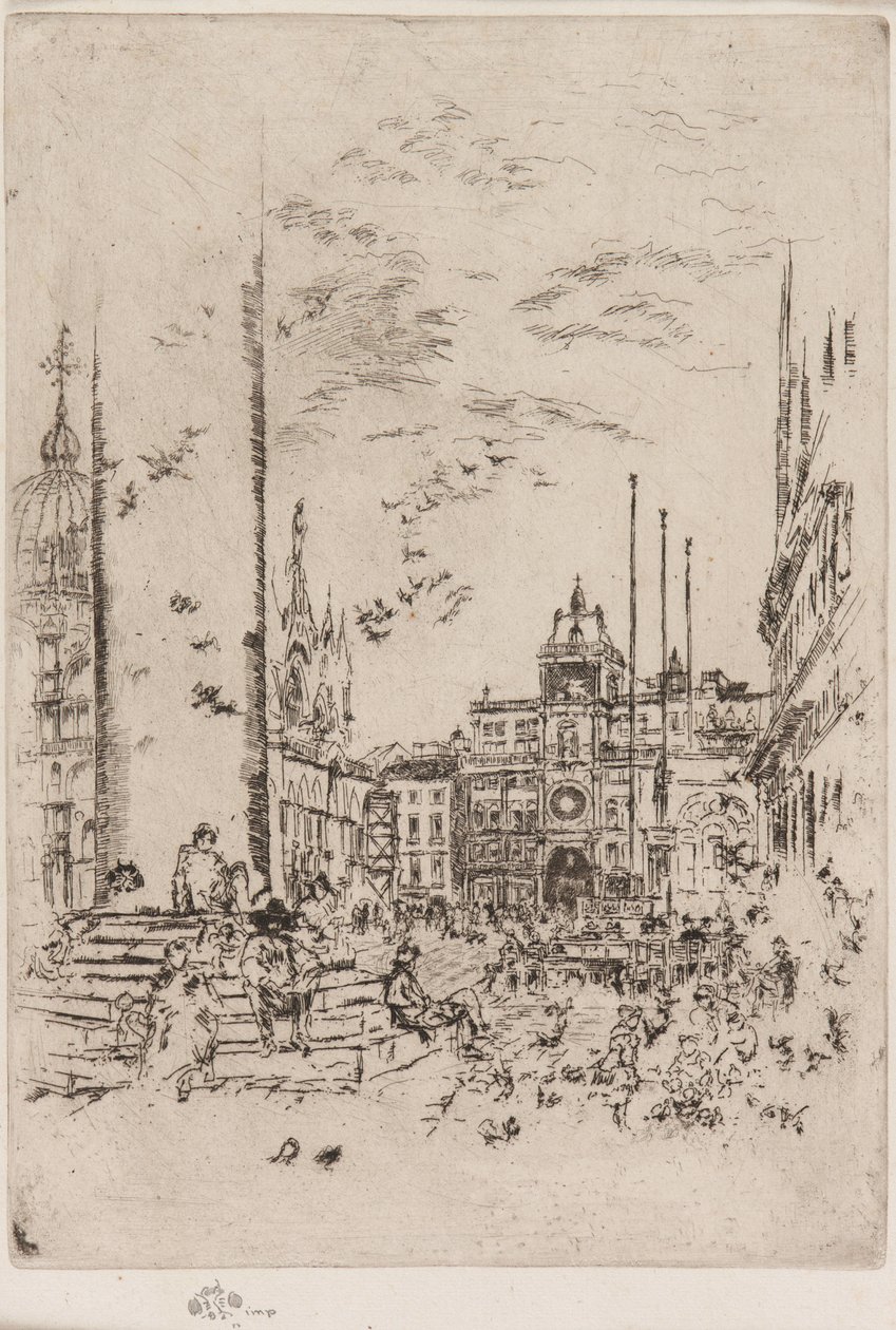桥头堡（The Piazzetta 作者 詹姆斯·阿博特·麦克尼尔·惠斯勒