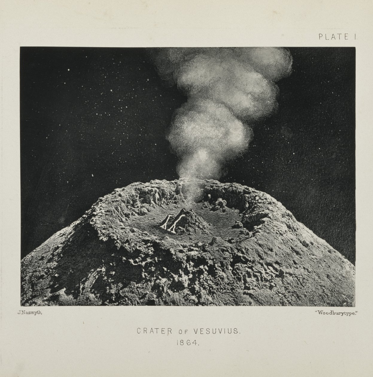 维苏威火山口 作者 詹姆斯·纳斯米斯（James Nasmyth）