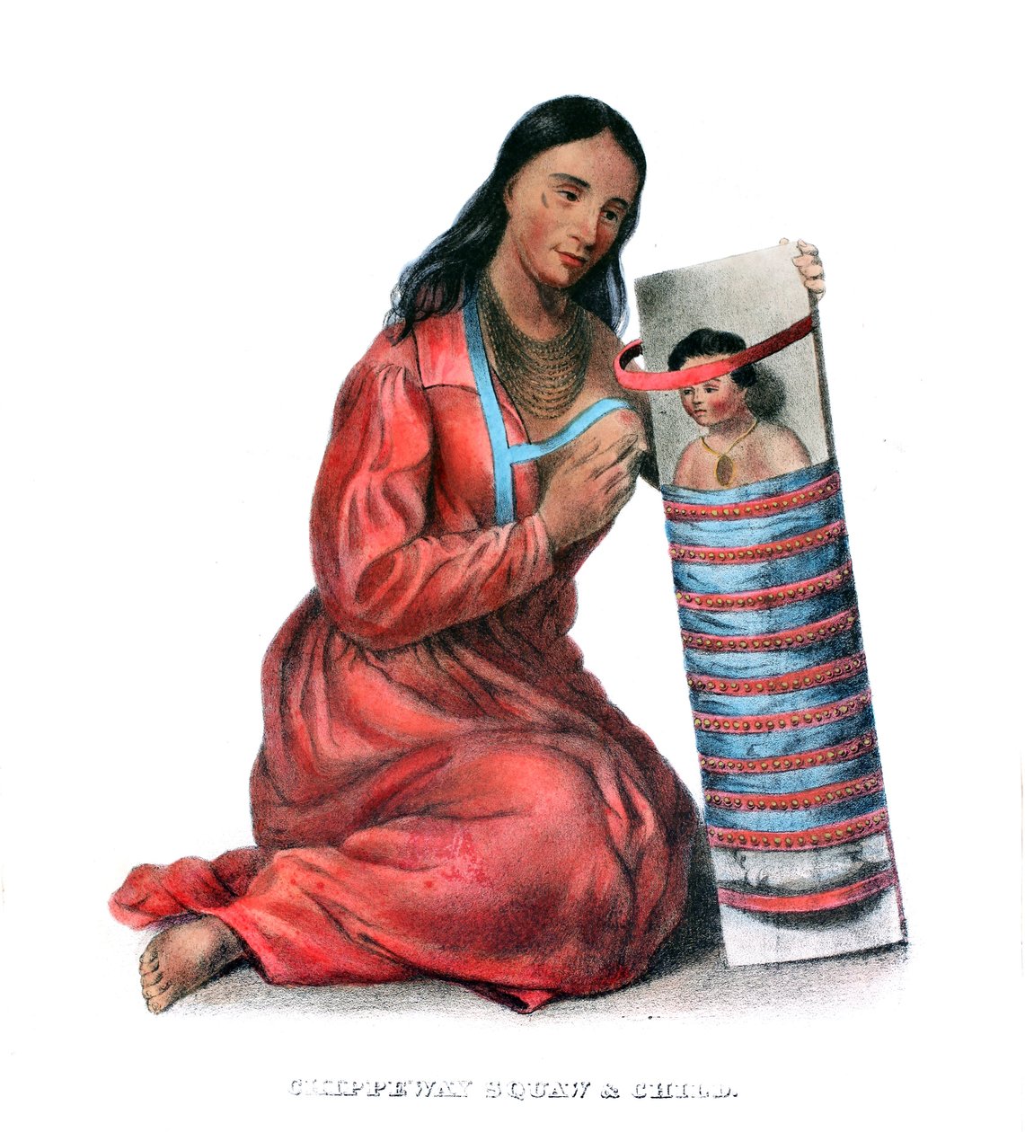 Chippeway（奥吉布韦）妇女和儿童 作者 詹姆斯·奥托·刘易斯