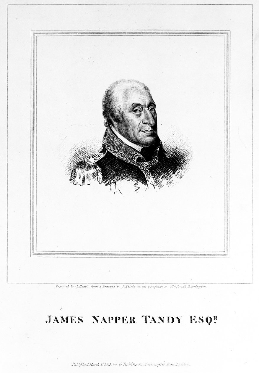 James Napper Tandy，由James Heath雕刻，1815年 作者 詹姆斯·彼得里