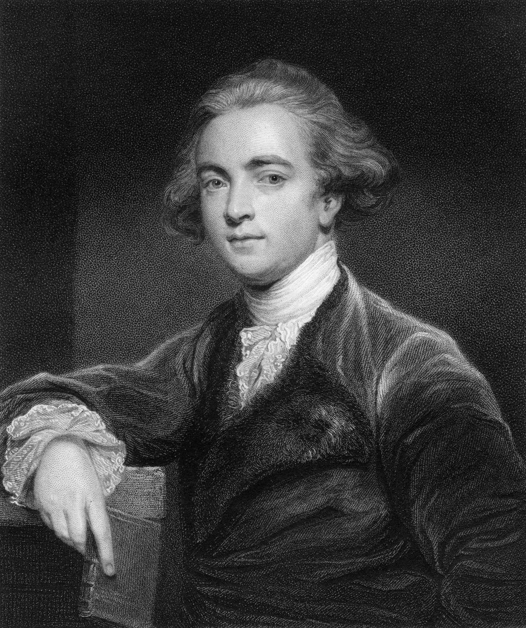 威廉·琼斯爵士，18世纪英国语言学家，1836年。 作者 詹姆斯·波塞尔怀特