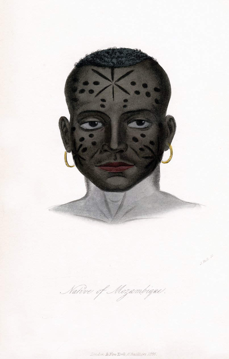 莫桑比克人（c1850）。 作者 詹姆斯·普里查德