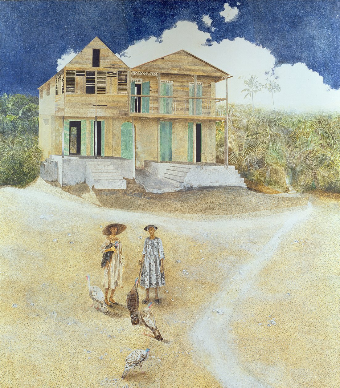 两个老姐妹，雅克梅勒，海地，1974年 作者 詹姆斯·里夫